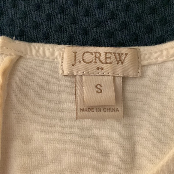Jcrew cream peplum top - Picture 2 of 2
